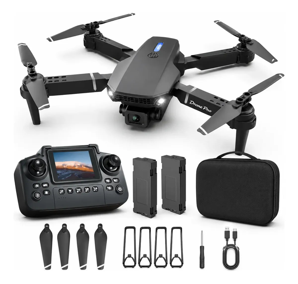 Drone E88 Pro Max con 2 Baterías - Garantía Extendida🔒